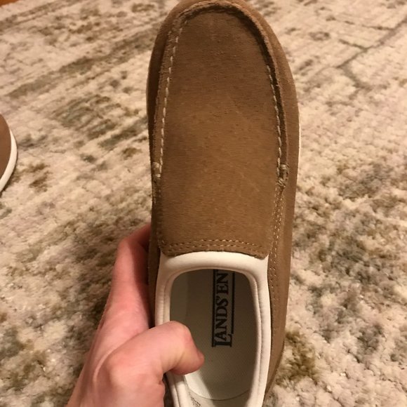 Lands' End Suede Slip-on Shoes, size 6 - Picture 5 of 6